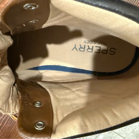 Sperry Tan Leather Lace-Up Boots - Picture 5 of 7